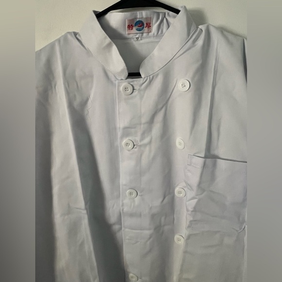 Chef Jacket White Brand New with Pockets Long Sleeve Kitchen Uniform Cooking - Picture 2 of 10